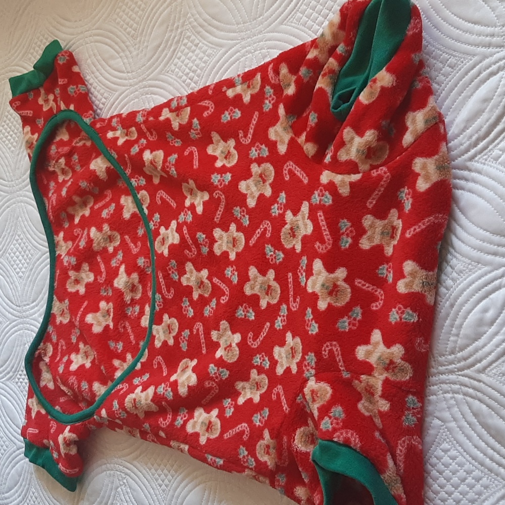 Dog coverup/jacket/sweater Christmas theme